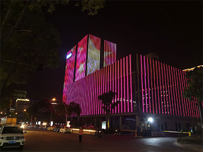 أدى تصميم المناظر الطبيعية الإضاءة في ييوو bangjie مربع