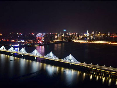 تصميم الإضاءة الليلية نانتشانغ تشاويانغ جسر
