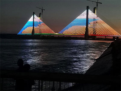 الإضاءة في الهواء الطلق مشروع جسر kekedala شينجيانغ